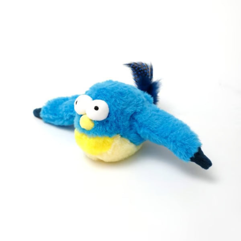 🔥🐾Flappendes Vogel-Katzenspielzeug – USB-aufladbarer und bewegungsaktivierter zwitschernder Vogel