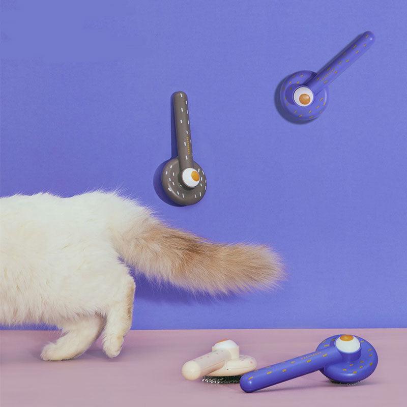 Pattheboo Cat Hair Brush Self Cleaning Grooming