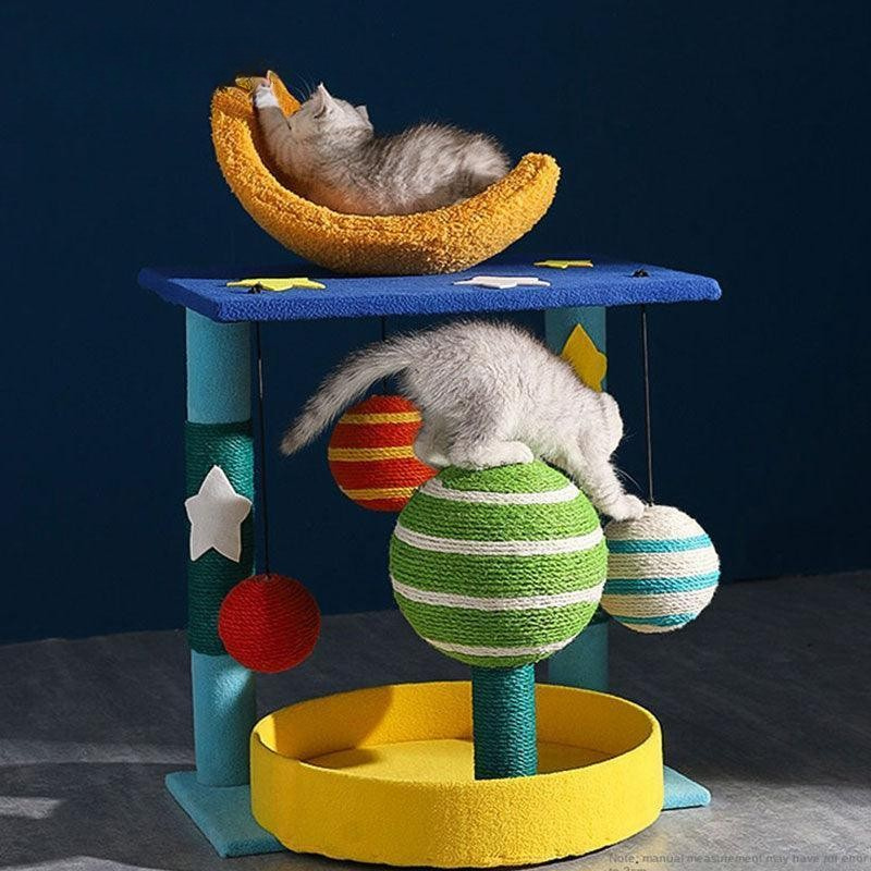 Planets Cute Cat Climbing Frame Tower Tree