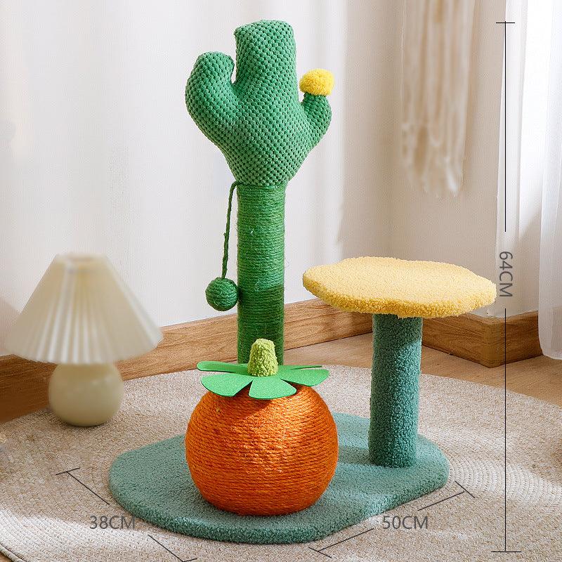 Flower Cat Climbing Tower Scratching Tree
