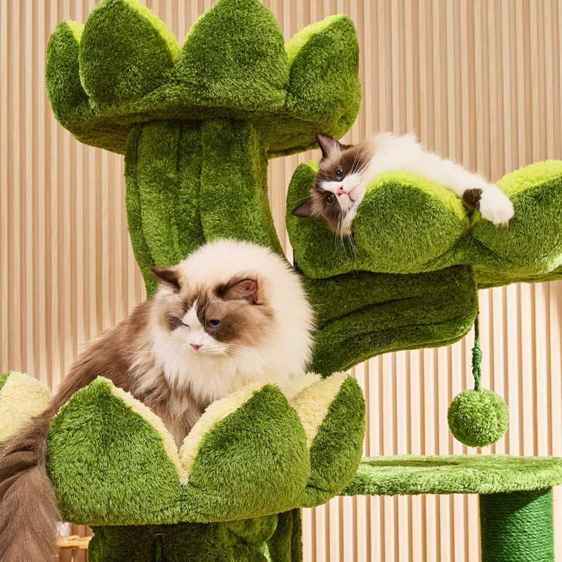 Verdant Wilderness Climbing Cat Tree Tower