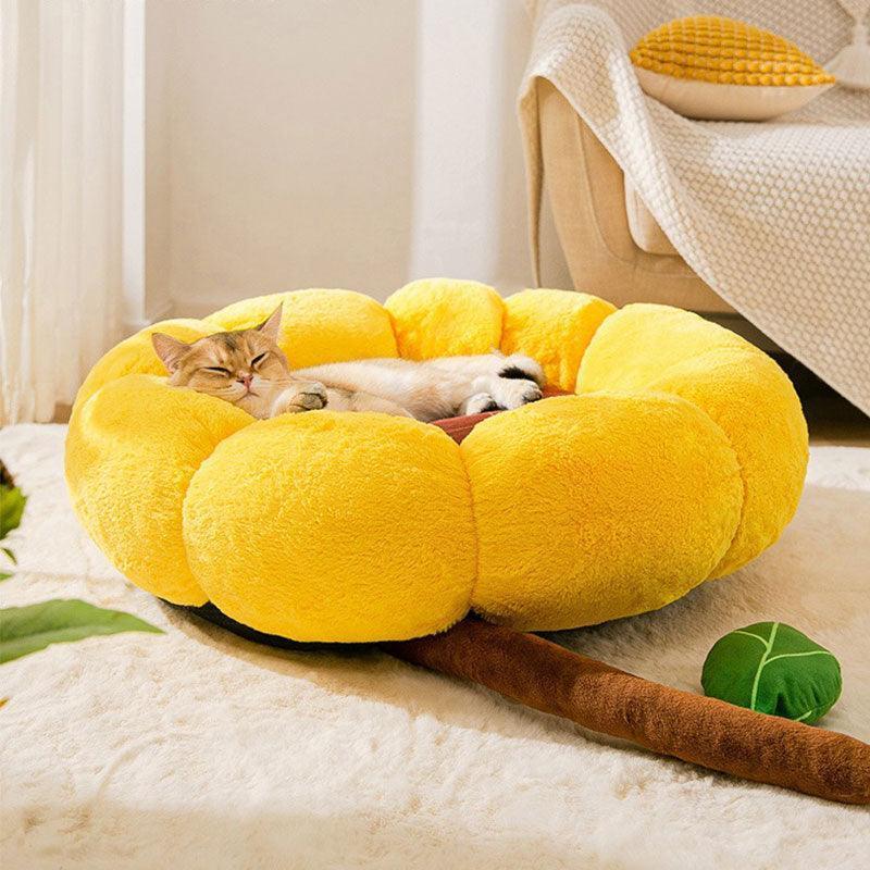 Small Cactus 2 Color Fluffy Warm Cat Bed