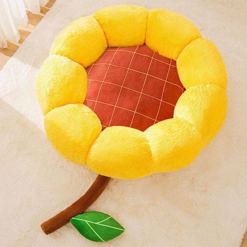 Small Cactus 2 Color Fluffy Warm Cat Bed
