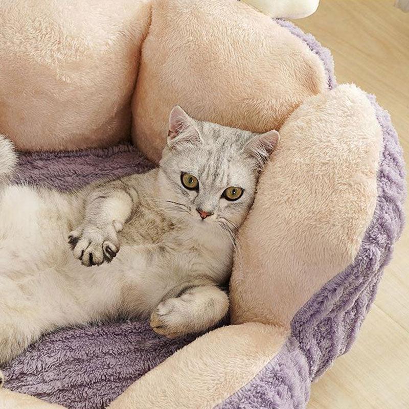 Small Cactus 2 Color Fluffy Warm Cat Bed