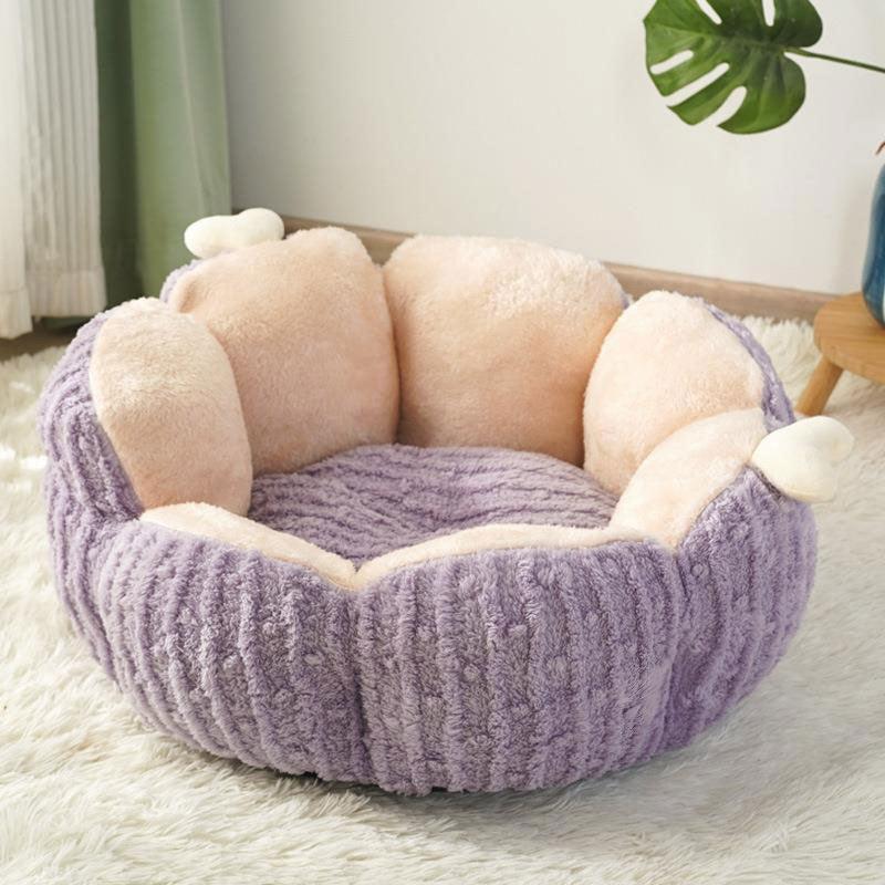 Small Cactus 2 Color Fluffy Warm Cat Bed
