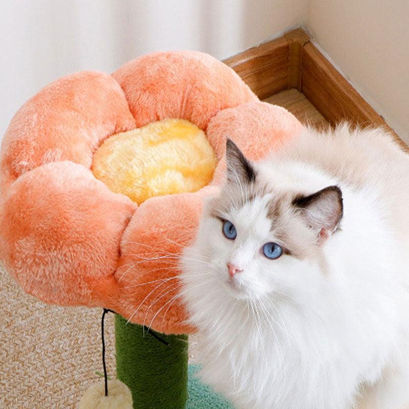 Flower Cat Climbing Tower Scratching Tree