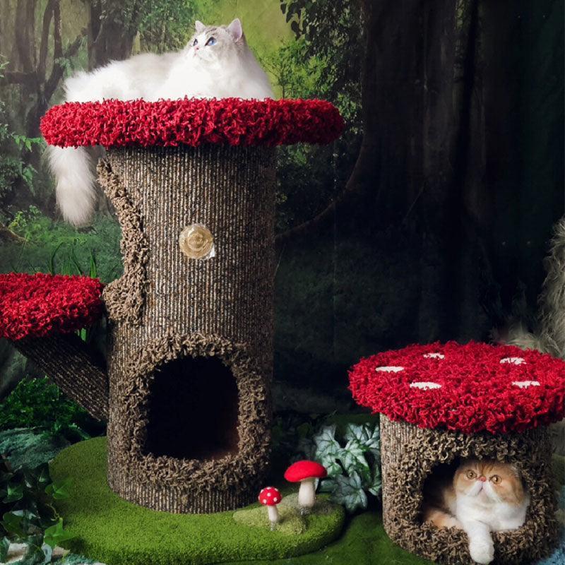 Mushroom Forest Cat Tree Climbing Frame