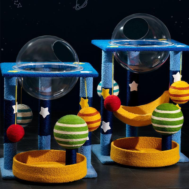 Planets Cute Cat Climbing Frame Tower Tree