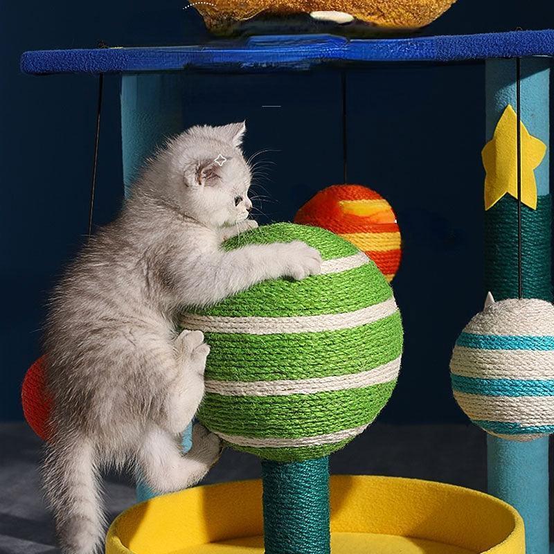 Planets Cute Cat Climbing Frame Tower Tree